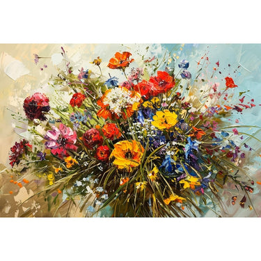 Peinture Bouquet de Fleurs Des Champs